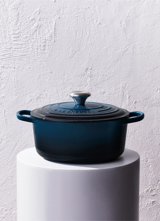 Le Creuset Signature braad-/stoofpan Ø24 cm - detail 5 donkerblauw