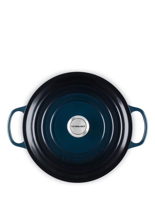 Le Creuset Signature braad-/stoofpan Ø28 cm - detail 4 donkerblauw