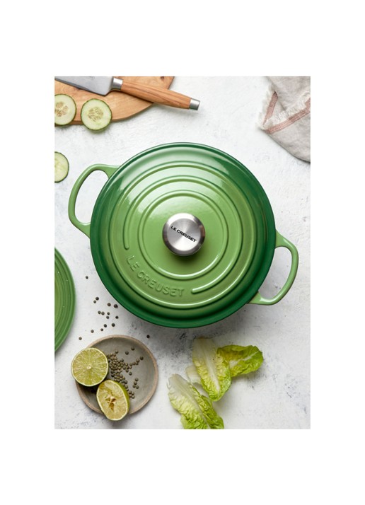 Le Creuset Signature braadpan Ø20 cm - detail 5 bamboo / groen