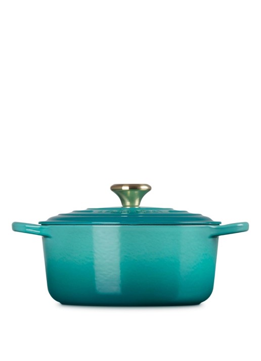 Le Creuset Signature braadpan 20 cm - voorkant 5 blauw
