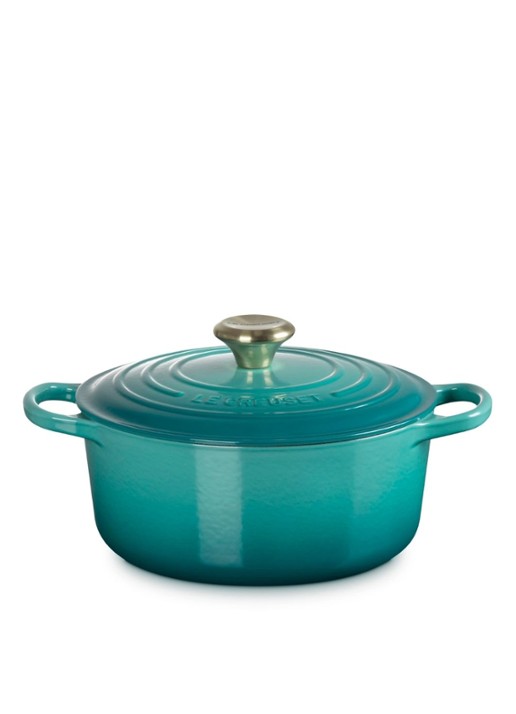 Le Creuset Signature braadpan 20 cm - voorkant 6 blauw