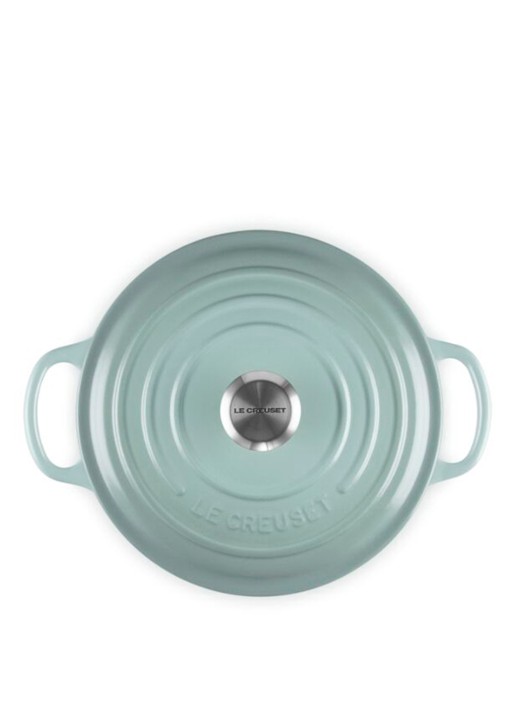 Le Creuset Signature braadpan 20 cm - detail 3 lichtgrijs