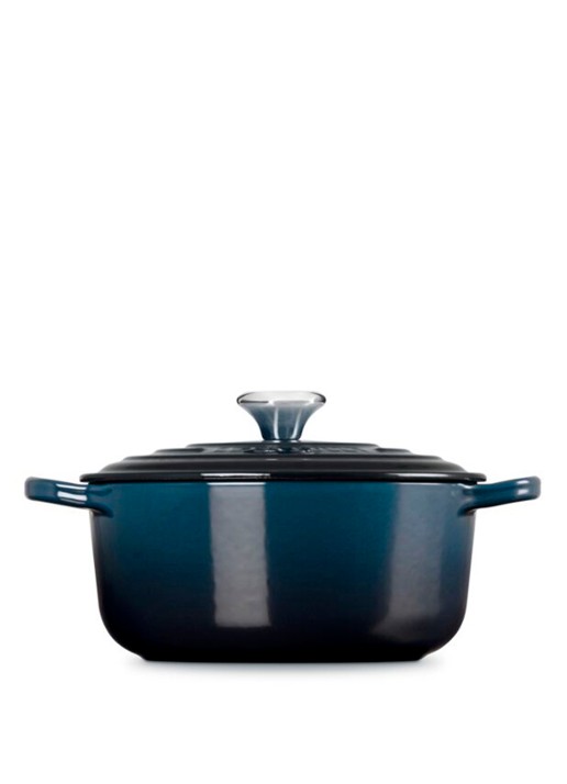 Le Creuset Signature braadpan 20 cm - achterkant 3 donkerblauw
