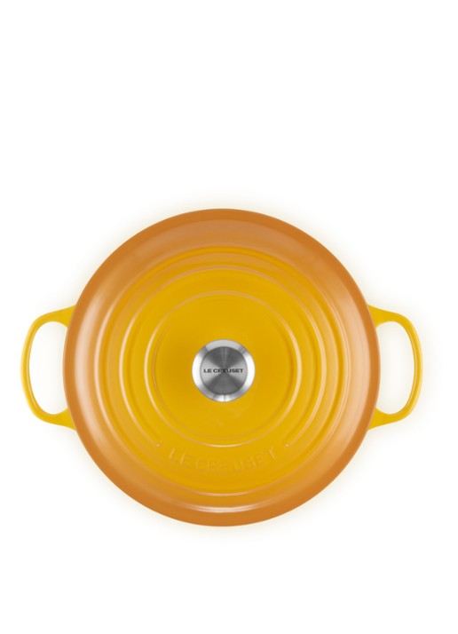 Le Creuset Signature braadpan 24 cm  - detail 5 nectar / oranje