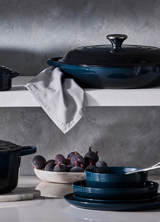 Le Creuset Signature braadpan Ø24 cm - detail 6 donkerblauw