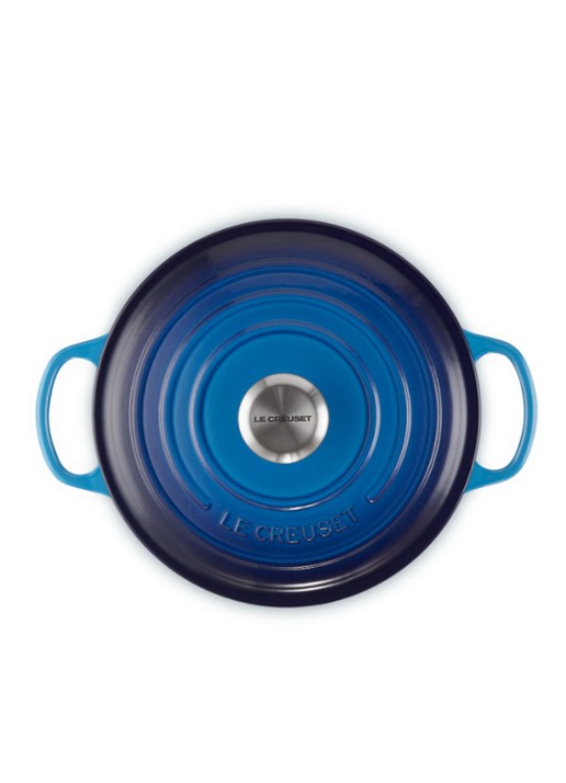 Le Creuset Signature braadpan Ø24 cm - detail 4 azure / blauw