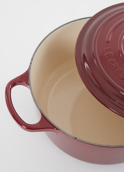 Le Creuset Signature braadpan Ø24 cm - voorkant 2 garnet / rood