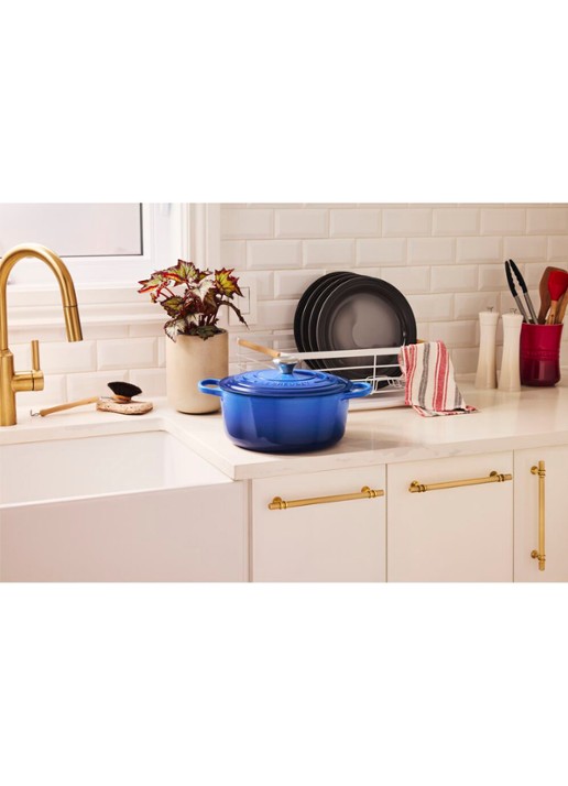 Le Creuset Signature braadpan 26 cm - detail 4 royalblauw