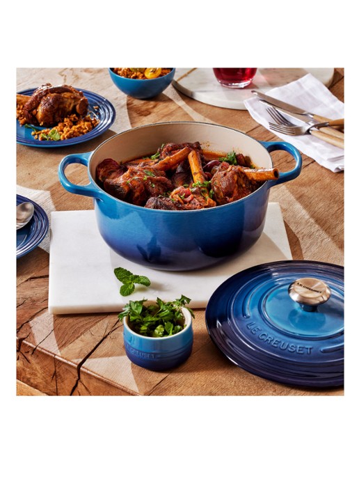 Le Creuset Signature braadpan 28 cm  - detail 5 azure / blauw