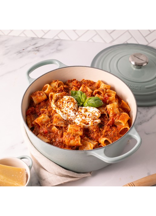 Le Creuset Signature braadpan Ø28 cm - voorkant 2 zeegroen