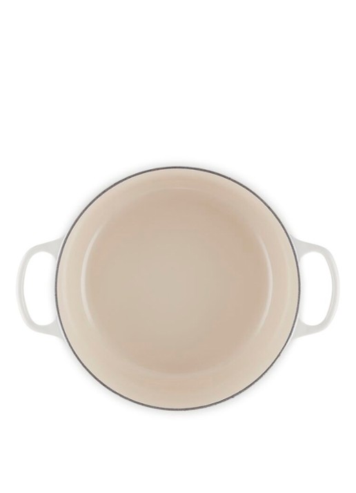 Le Creuset Signature braadpan 28 cm - detail 4 gebroken wit