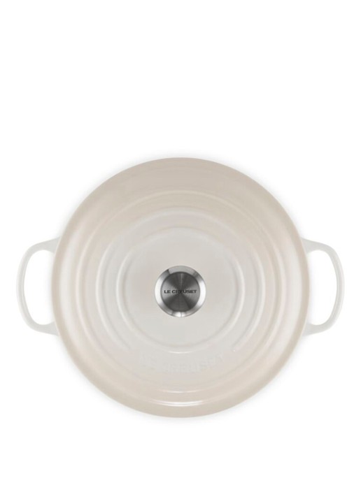 Le Creuset Signature braadpan 28 cm - detail 5 gebroken wit