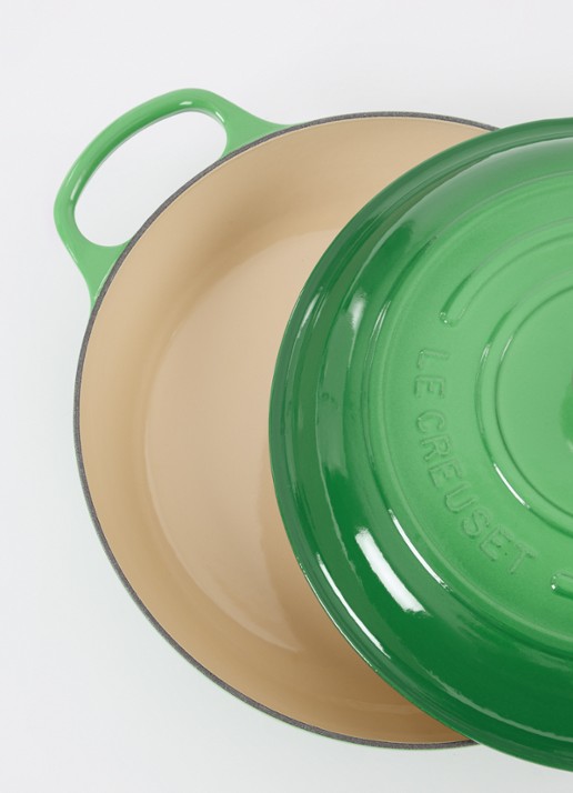 Le Creuset Signature braadpan Ø30 cm - voorkant 3 bamboo / groen