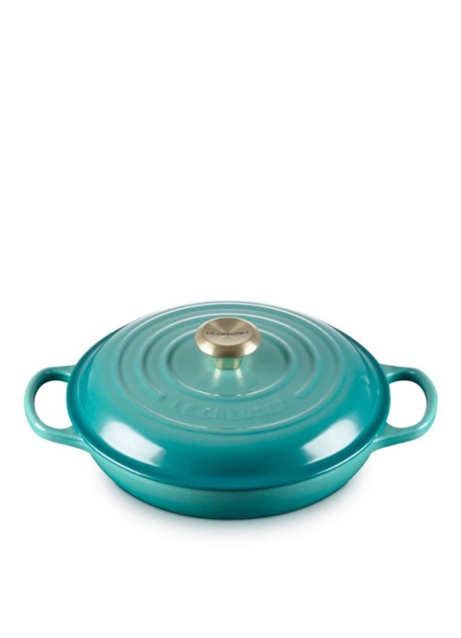 Le Creuset Signature braadpan 30 cm - detail 6 blauw