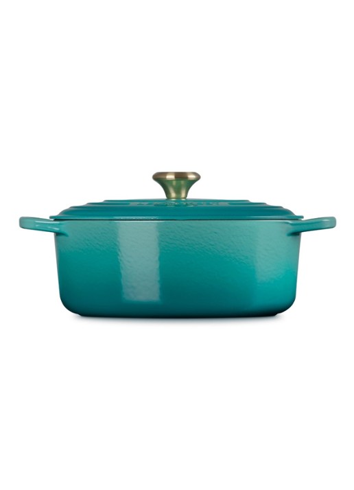 Le Creuset Signature braadpan 31 cm - voorkant 3 blauw