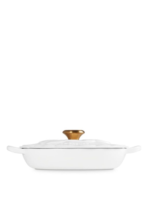 Le Creuset Signature Campagnard braadpan 26 cm - achterkant wit