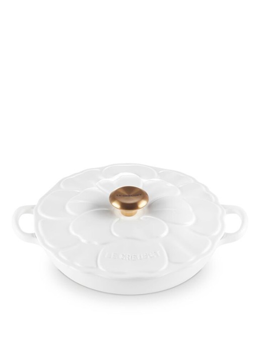 Le Creuset Signature Campagnard braadpan 26 cm - voorkant 3 wit