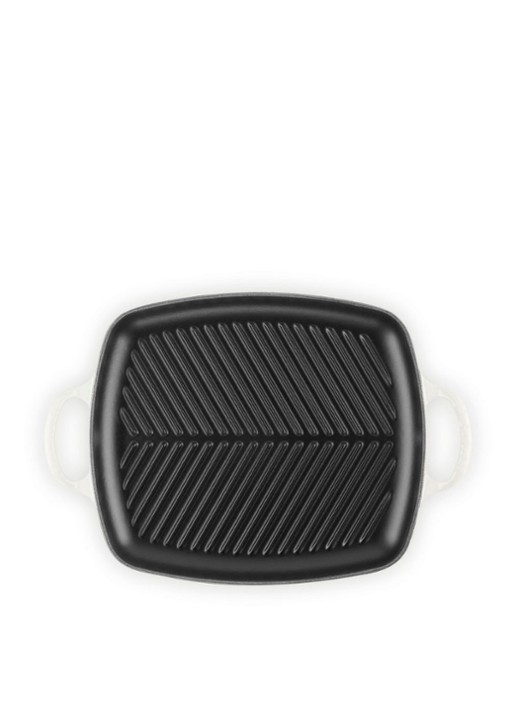 Le Creuset Signature grill 30 cm - detail gebroken wit