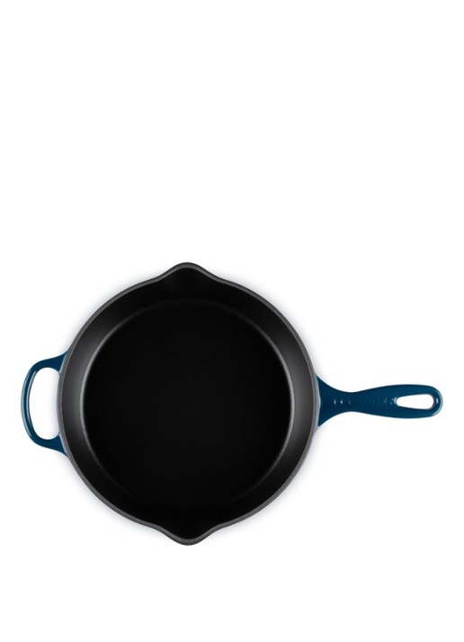 Le Creuset Signature grillpan Ø26 cm - detail donkerblauw