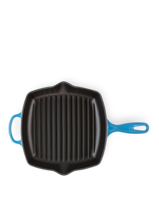 Le Creuset Signature Grillpan Azure 26 cm - detail 4 azure / blauw