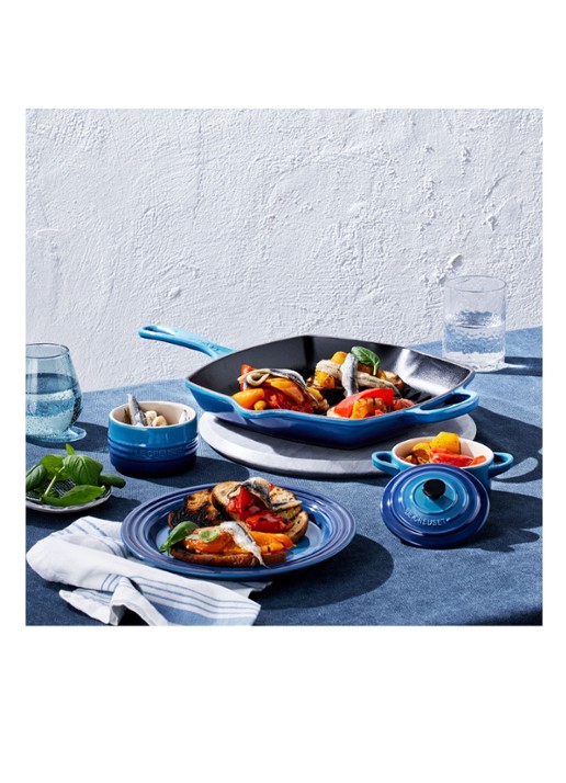 Le Creuset Signature Grillpan Azure 26 cm - detail 5 azure / blauw