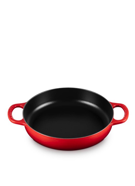 Le Creuset Signature hapjespan 28 cm  - voorkant 2 donkerrood