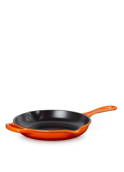 Le Creuset Signature koekenpan Ø23 cm - voorkant 2 oranjerood