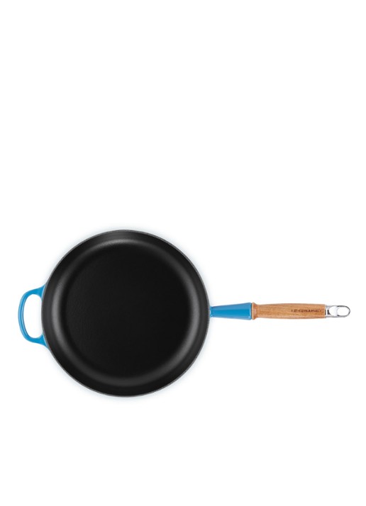 Le Creuset Signature koekenpan Ø28 cm  - detail azure / blauw