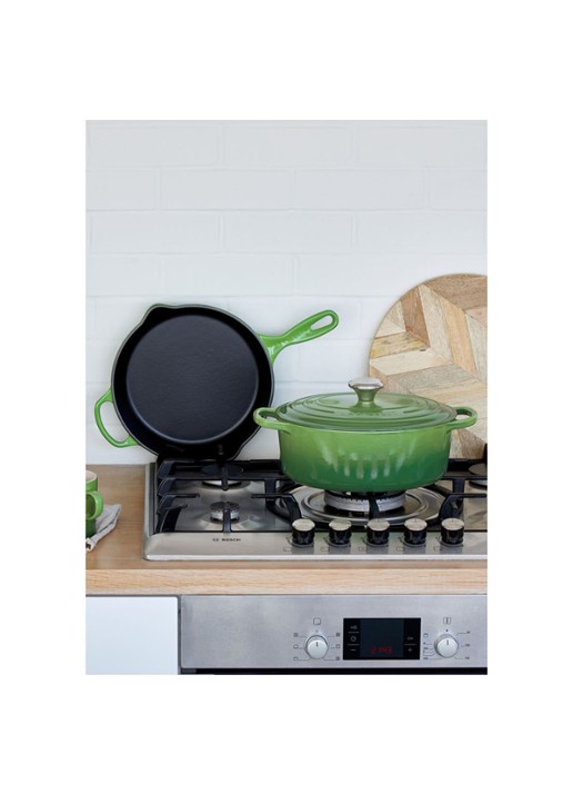 Le Creuset Signature Skillet koekenpan Ø26 cm - detail 6 bamboo / groen