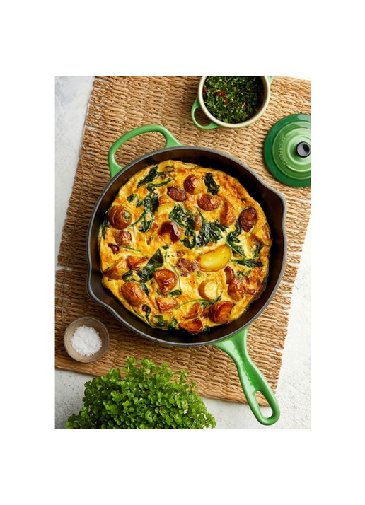 Le Creuset Signature Skillet koekenpan Ø26 cm - voorkant 2 bamboo / groen