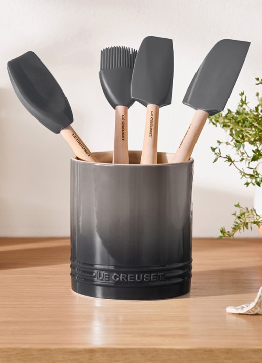 Le Creuset Signature spatelpot 1,1 liter - detail 2 grijs