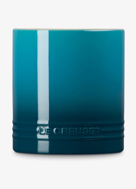 Le Creuset Signature spatelpot 1,1 liter - achterkant 5 petrol