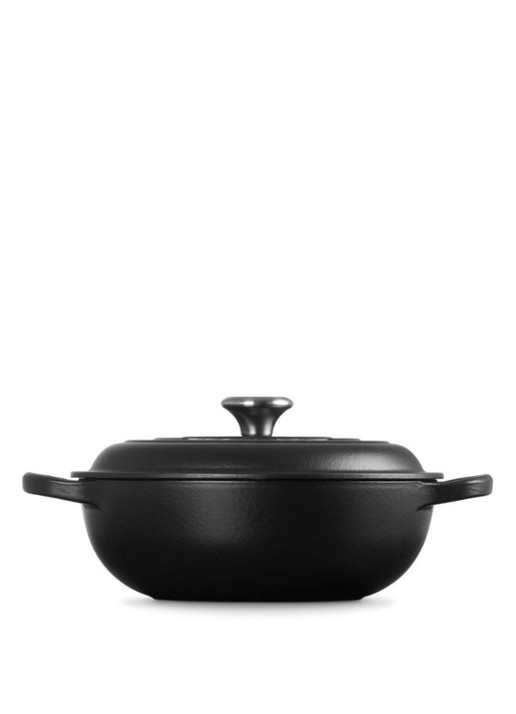 Le Creuset Signature stoofpan 22 cm - achterkant 5 zwart