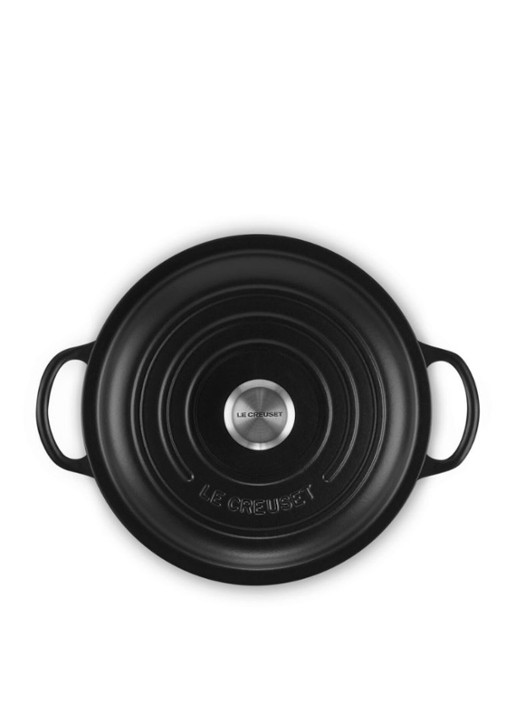 Le Creuset Signature stoofpan 22 cm - detail 3 zwart