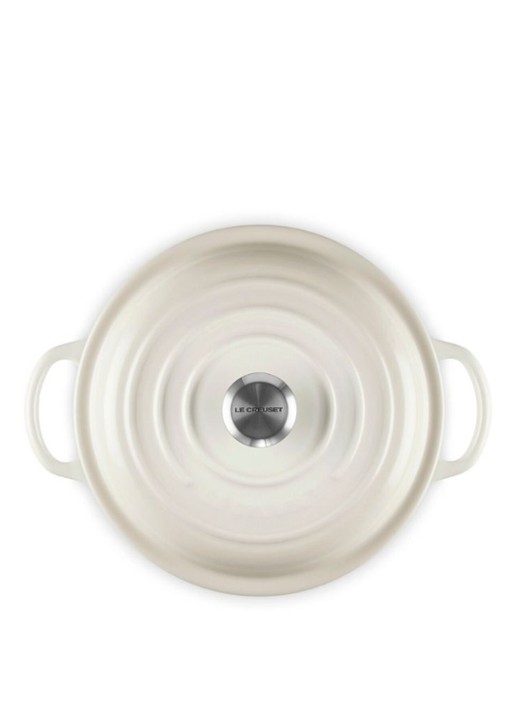Le Creuset Signature stoofpan 22 cm - detail 5 gebroken wit