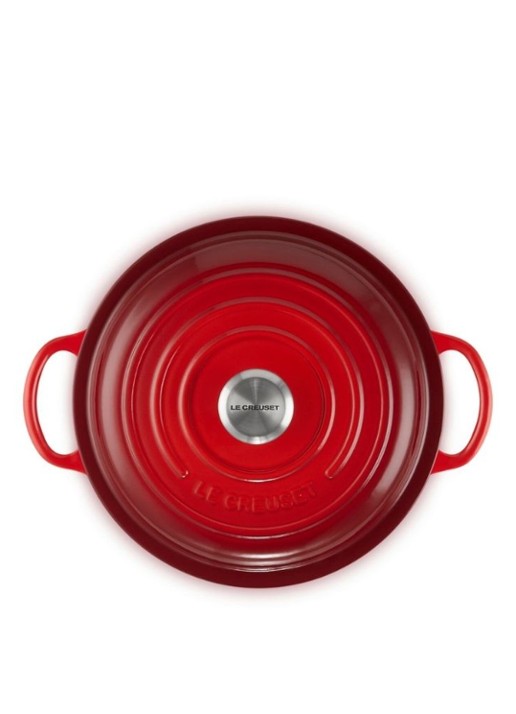 Le Creuset Signature stoofpan 22 cm - detail 2 steenrood