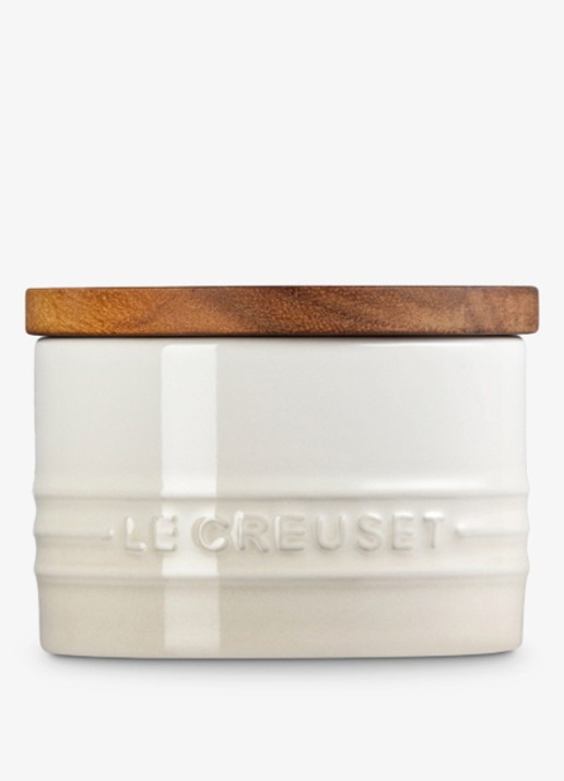 Le Creuset Signature voorraadpot 0,2 liter - achterkant 6 beige
