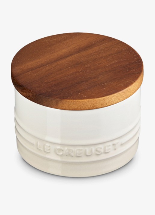 Le Creuset Signature voorraadpot 0,2 liter - voorkant 5 beige