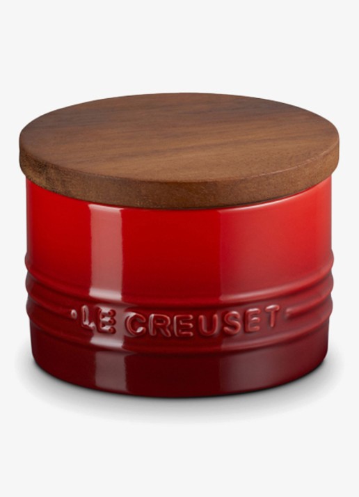 Le Creuset Signature voorraadpot 0,2 liter - voorkant 2 donkerrood