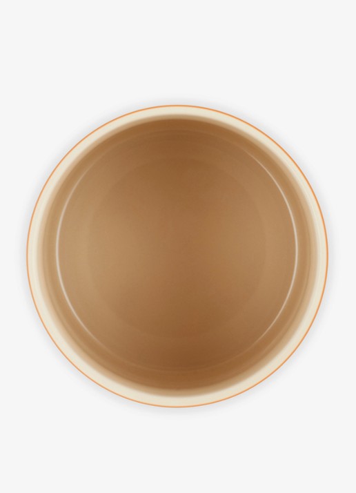 Le Creuset Signature voorraadpot 1,1 liter - detail 2 oranjerood