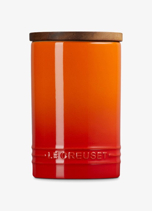 Le Creuset Signature voorraadpot 77 cl - achterkant 3 oranjerood