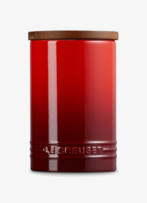 Le Creuset Signature voorraadpot 77 cl - achterkant 6 donkerrood