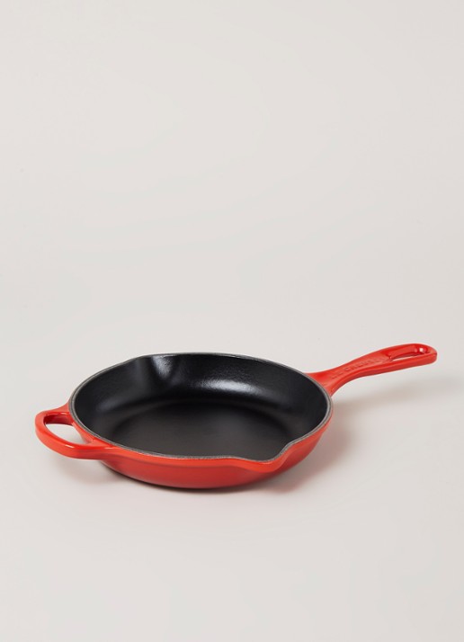 Le Creuset Skillet grillpan Ø20 cm - voorkant 3 kersenrood / rood