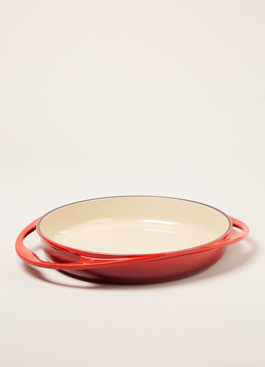 Le Creuset Tarte Tatin taartvorm 28 cm - voorkant 2 kersenrood / rood