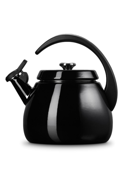 Le Creuset Tradition fluitketel 2,1 liter - achterkant 3 zwart