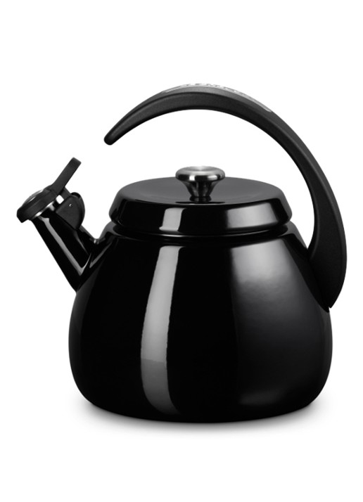 Le Creuset Tradition fluitketel 2,1 liter - voorkant 4 zwart