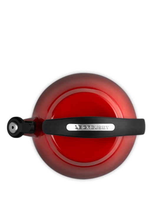 Le Creuset Tradition fluitketel 2,1 liter - detail 4 donkerrood