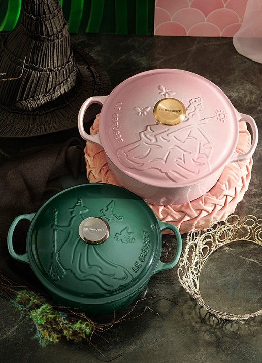Le Creuset Wicked Elphaba braadpan 24 cm - limited edition - achterkant 6 groen
