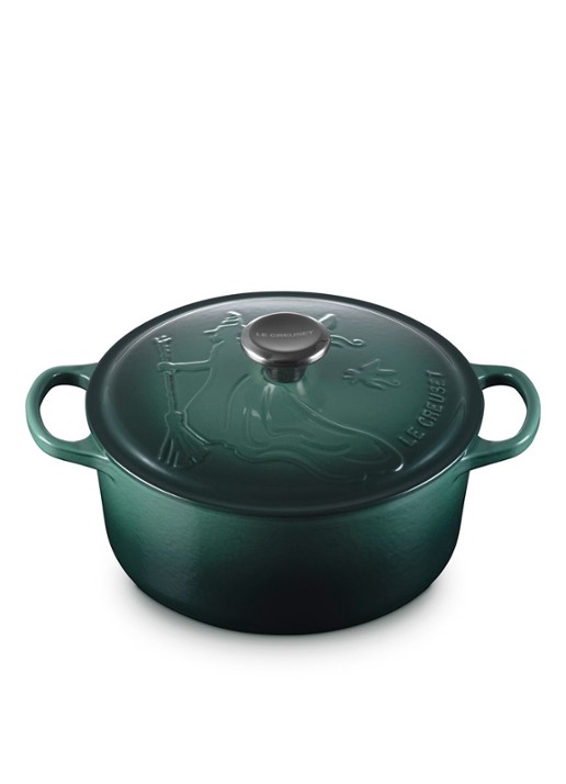 Le Creuset Wicked Elphaba braadpan 24 cm - limited edition - detail 3 groen