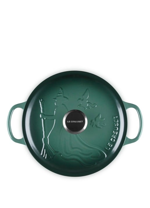 Le Creuset Wicked Elphaba braadpan 24 cm - limited edition - voorkant groen